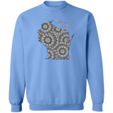 Wisconsin Crocheter Crewneck Pullover Sweatshirt