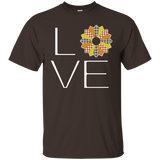 LOVE Quilting (Fall Colors) Custom Ultra Cotton T-Shirt - Crafter4Life - 3