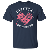 Knitting Makes My Heart Smile Ultra Cotton T-Shirt