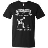 Waiting at the Yarn Store - Personalized Unisex T-Shirts