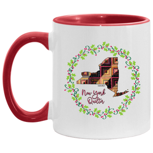 New York Quilter Christmas Accent Mug