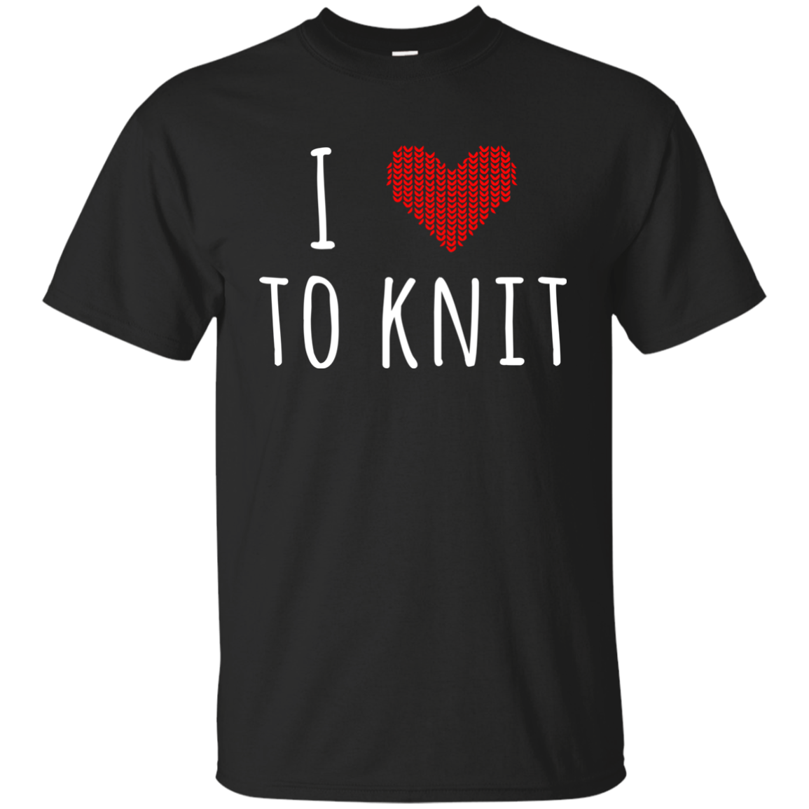 I Heart To Knit Ultra Cotton T-Shirt