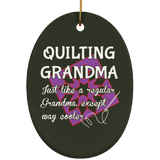 Quilting Grandma Ornaments