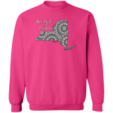 New York Crocheter Crewneck Pullover Sweatshirt
