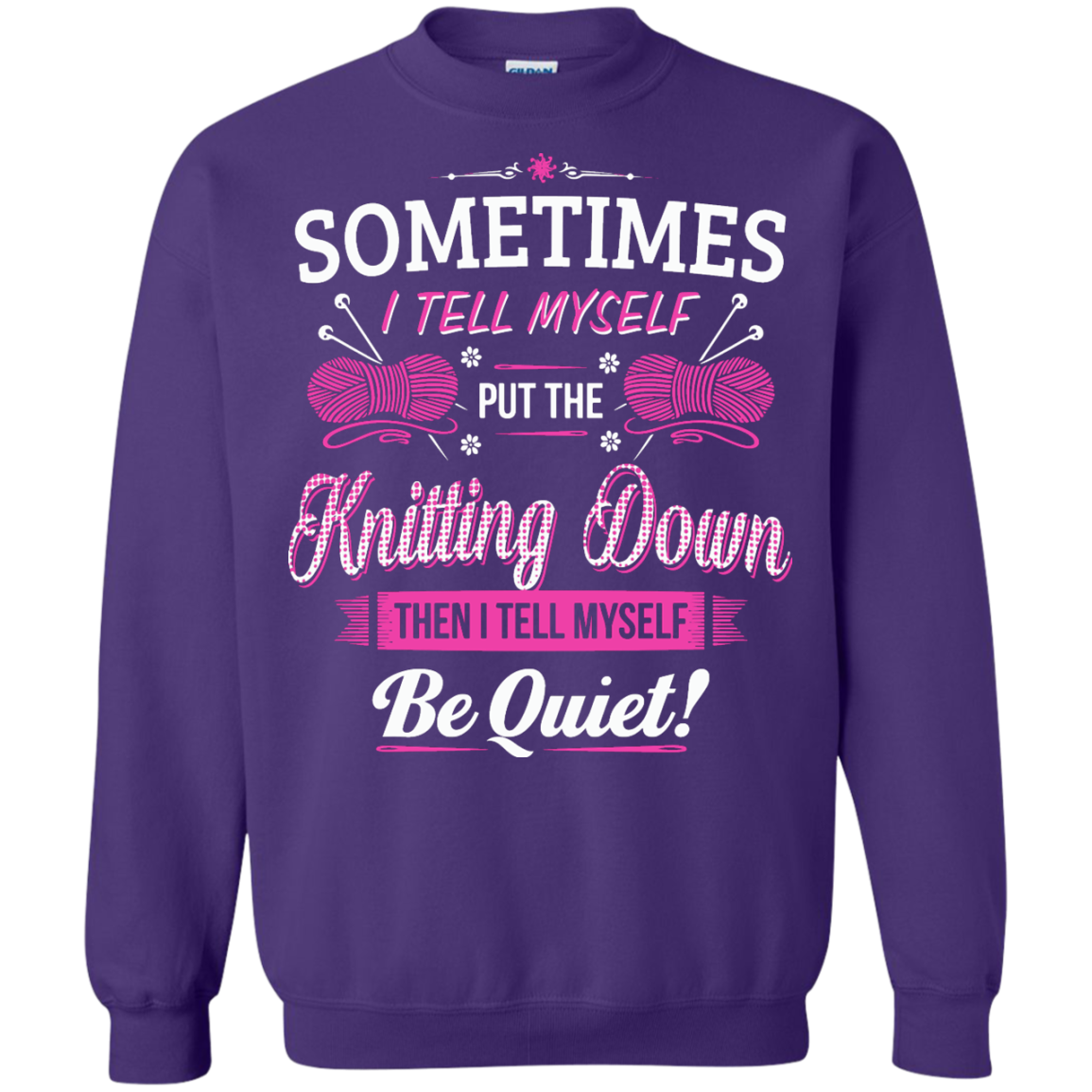 Put the Knitting Down Crewneck Sweatshirts - Crafter4Life - 7