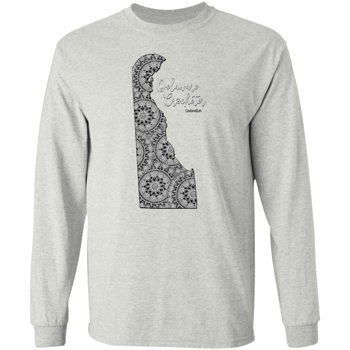 Delaware Crocheter LS Ultra Cotton T-Shirt