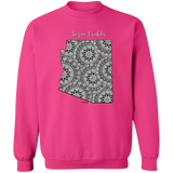 Arizona Crocheter Crewneck Pullover Sweatshirt
