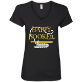 Happy Hooker Ladies V-Neck T-Shirt