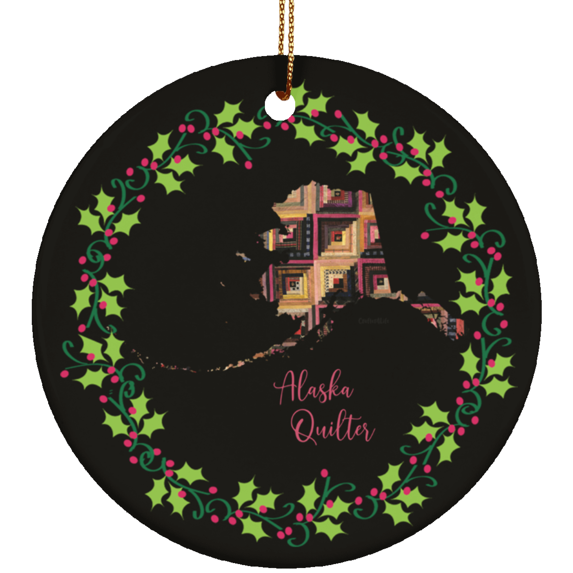 Alaska Quilter Ornament