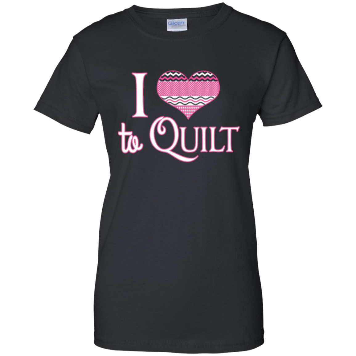 I Heart to Quilt Ladies Custom 100% Cotton T-Shirt - Crafter4Life - 3