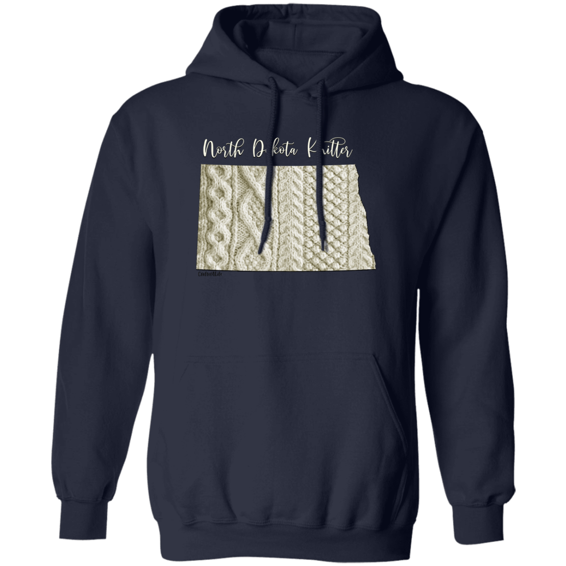 North Dakota Knitter Pullover Hoodie