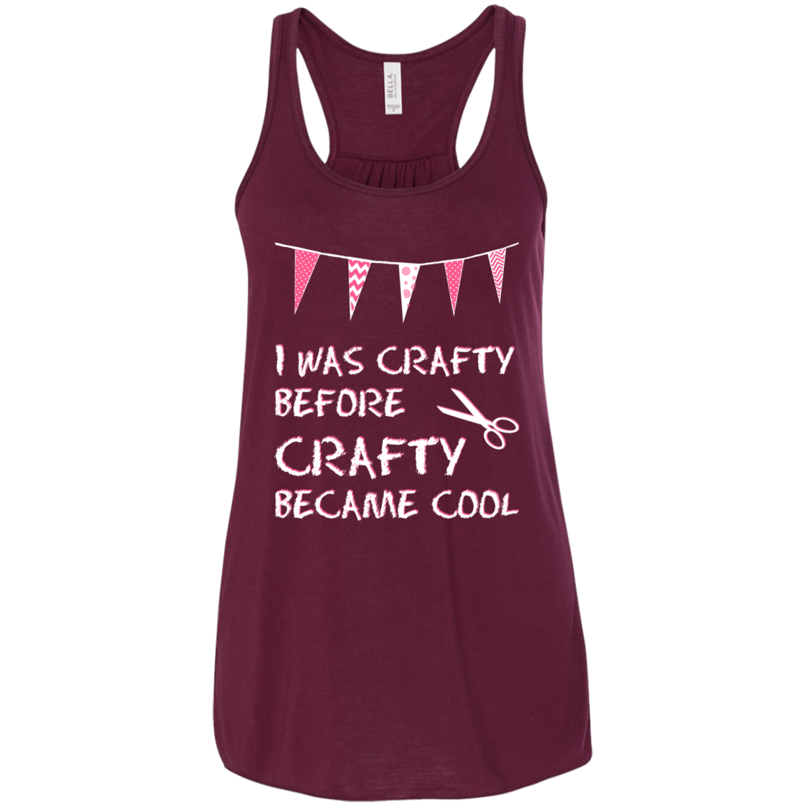 I Was Crafty Before Crafty Became Cool Flowy Racerback Tank