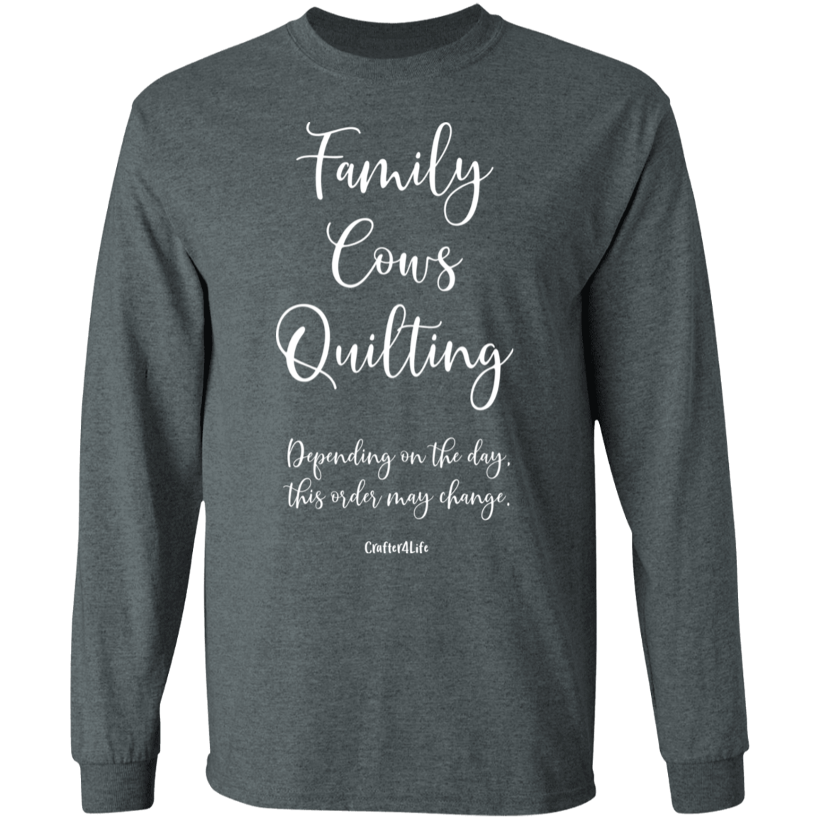 Family-Cows-Quilting LS Ultra Cotton T-Shirt