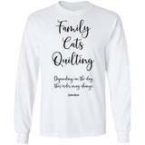 Family-Cats-Quilting LS Ultra Cotton T-Shirt