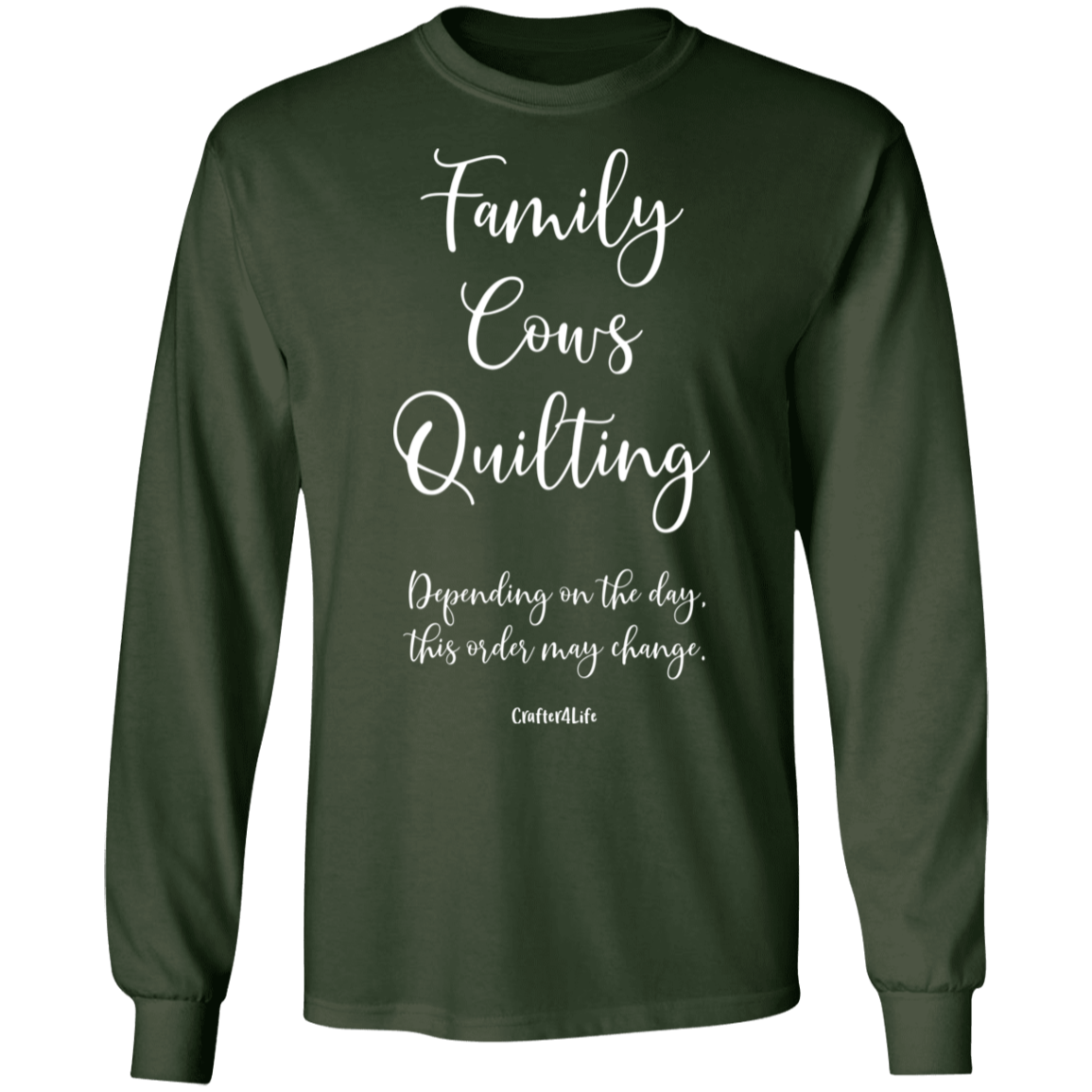 Family-Cows-Quilting LS Ultra Cotton T-Shirt