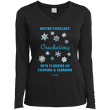 Winter Forecast Crocheting Flurries Ladies Long Sleeve Shirts