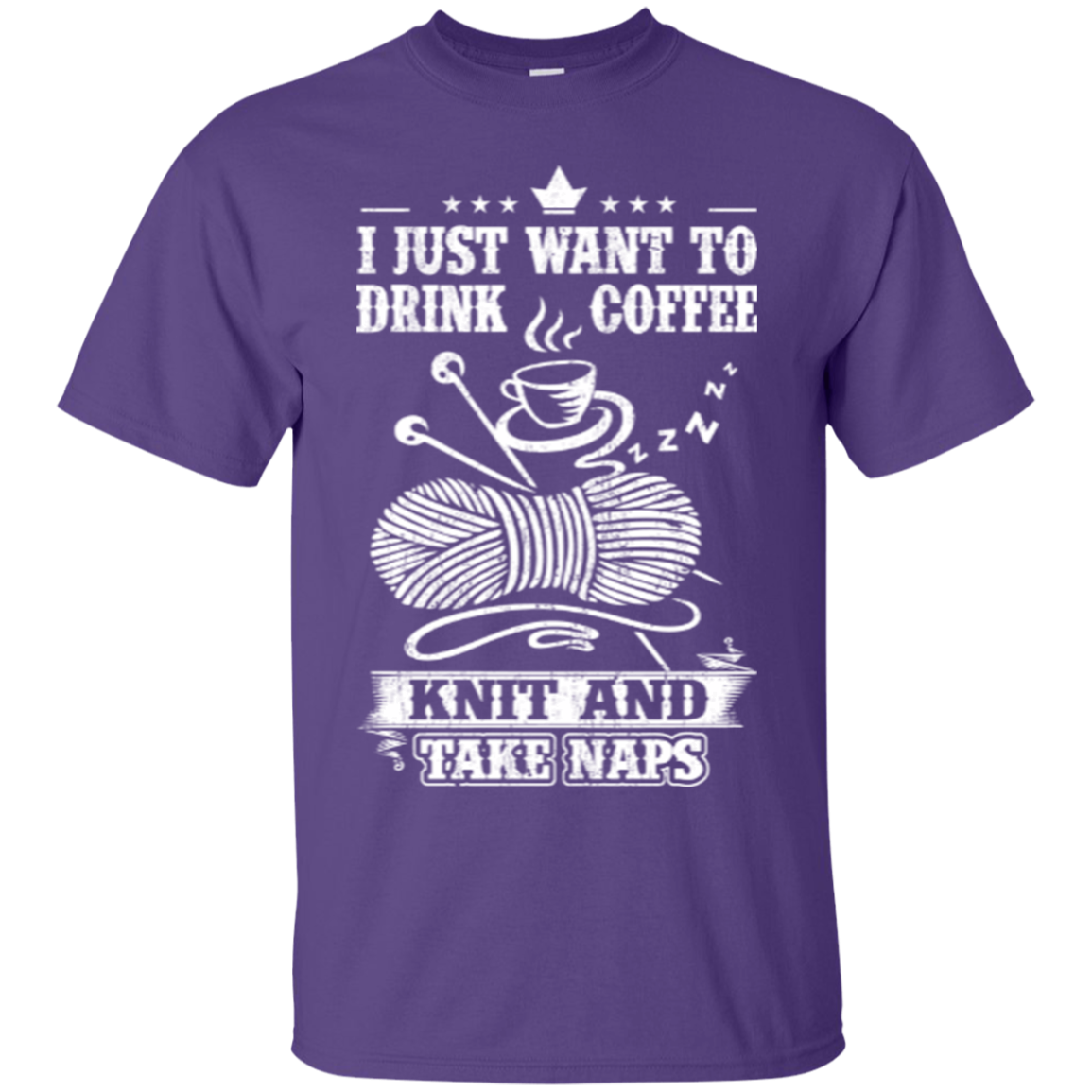Coffee-Knit-Nap Custom Ultra Cotton T-Shirt - Crafter4Life - 9