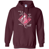 Make a Quilt (pink) Pullover Hoodies - Crafter4Life - 7