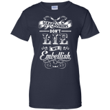 Scrapbookers Don't Lie Ladies Custom 100% Cotton T-Shirt - Crafter4Life - 9
