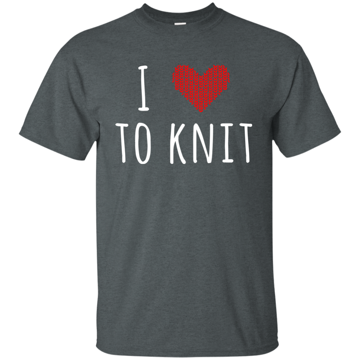 I Heart To Knit Ultra Cotton T-Shirt