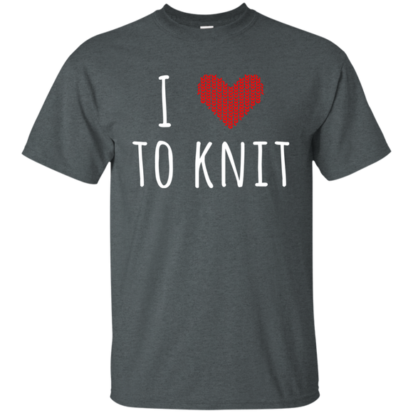 I Heart To Knit Ultra Cotton T-Shirt