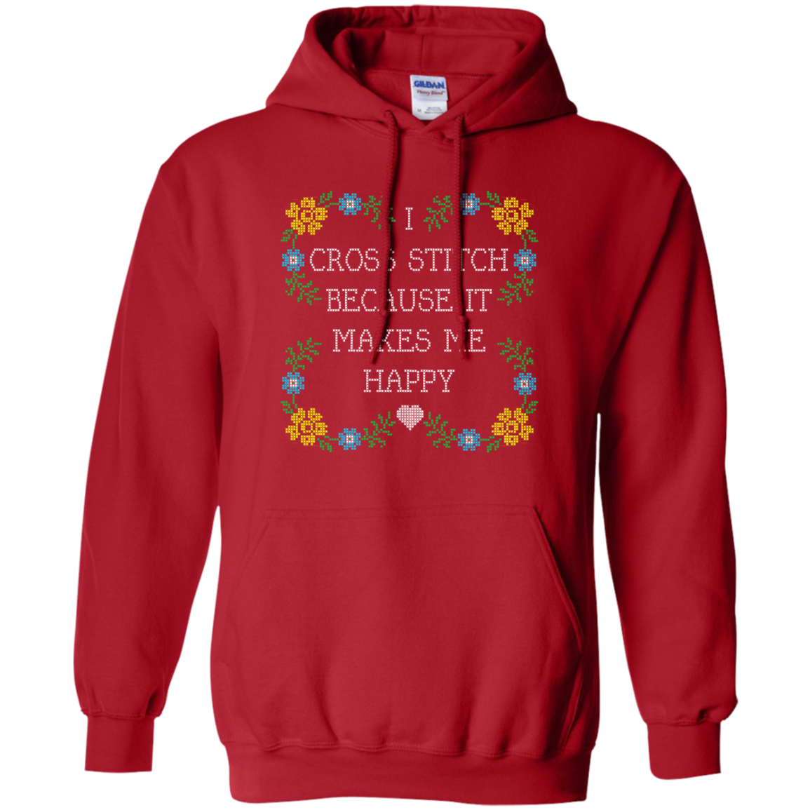 I Cross Stitch Because It Makes Me Happy Pullover Hoodies - Crafter4Life - 11