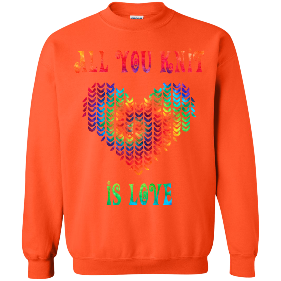 All You Knit Heart Crewneck Pullover Sweatshirt
