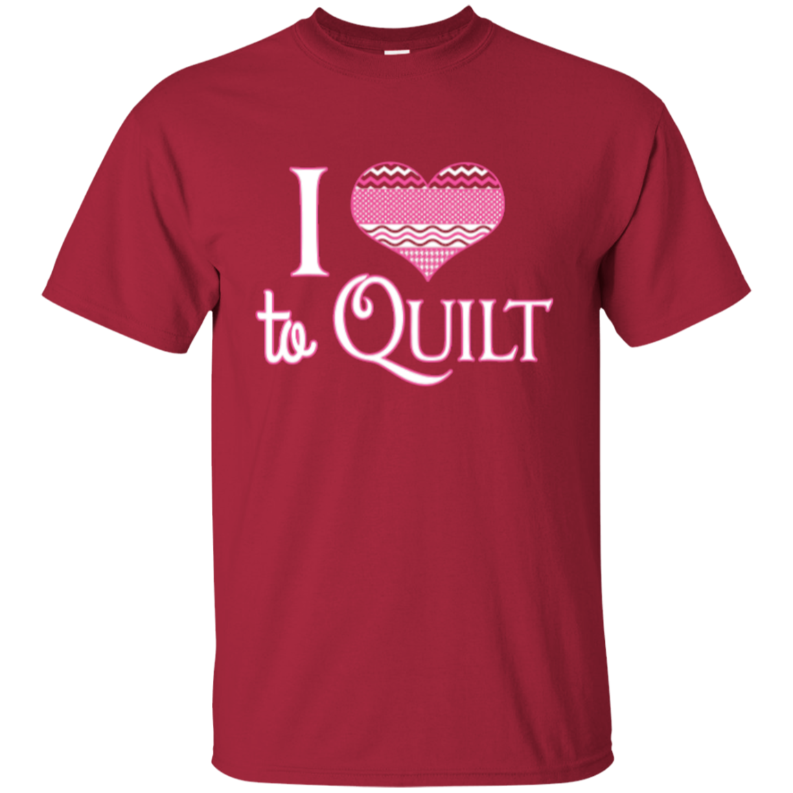 I Heart to Quilt Custom Ultra Cotton T-Shirt - Crafter4Life - 4