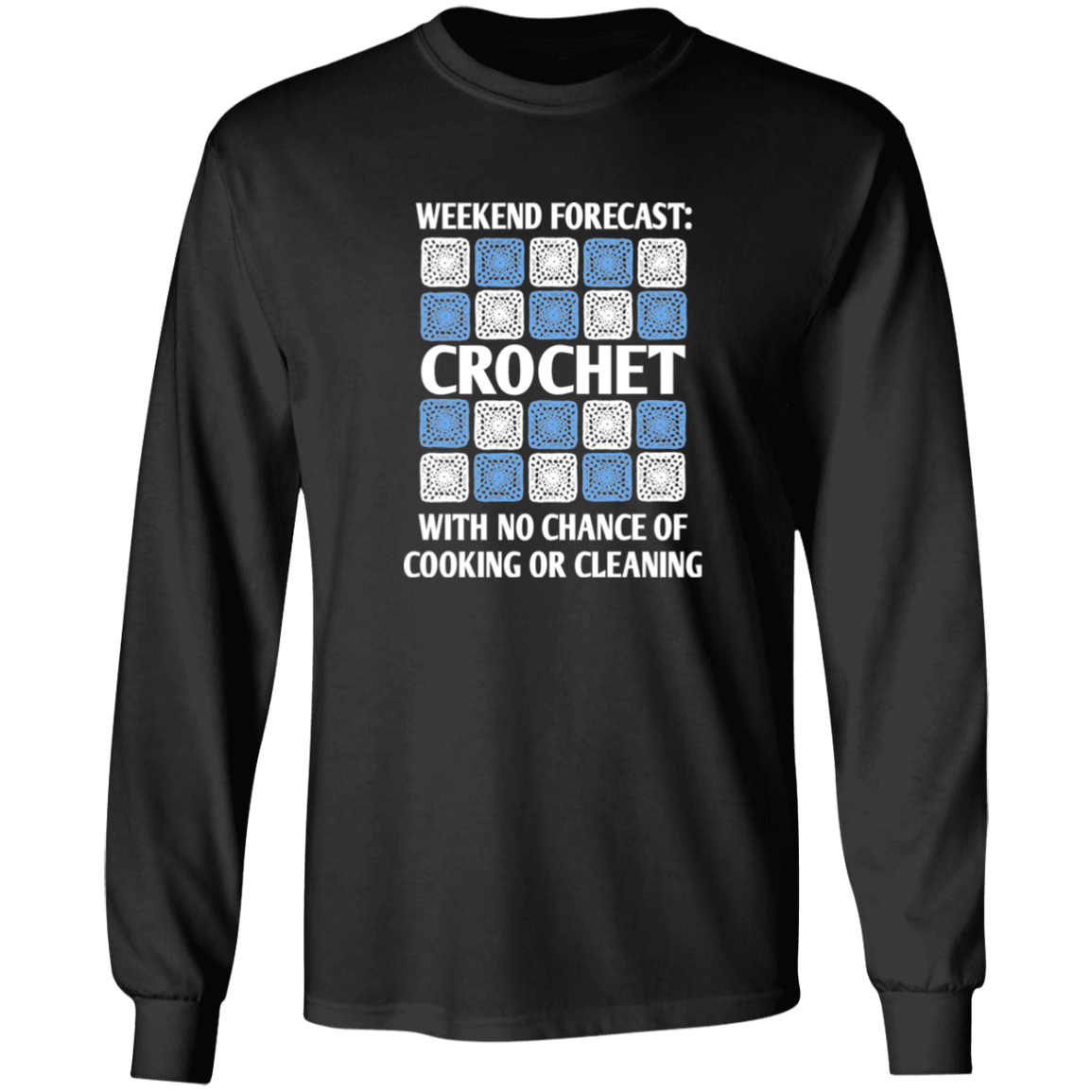 Weekend Forecast Crochet Long Sleeve T-Shirt