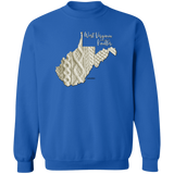 West Virginia Knitter Crewneck Pullover Sweatshirt