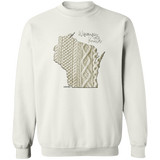 Wisconsin Knitter Crewneck Pullover Sweatshirt