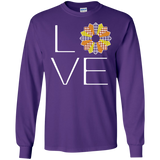 LOVE Quilting (Fall Colors) Long Sleeve Ultra Cotton T-Shirt - Crafter4Life - 11
