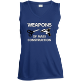Weapons of Mass Construction Ladies Sleeveless Moisture Absorbing V-Neck