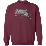 Massachusetts Crocheter Crewneck Pullover Sweatshirt