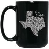Texas Crocheter Black Mugs
