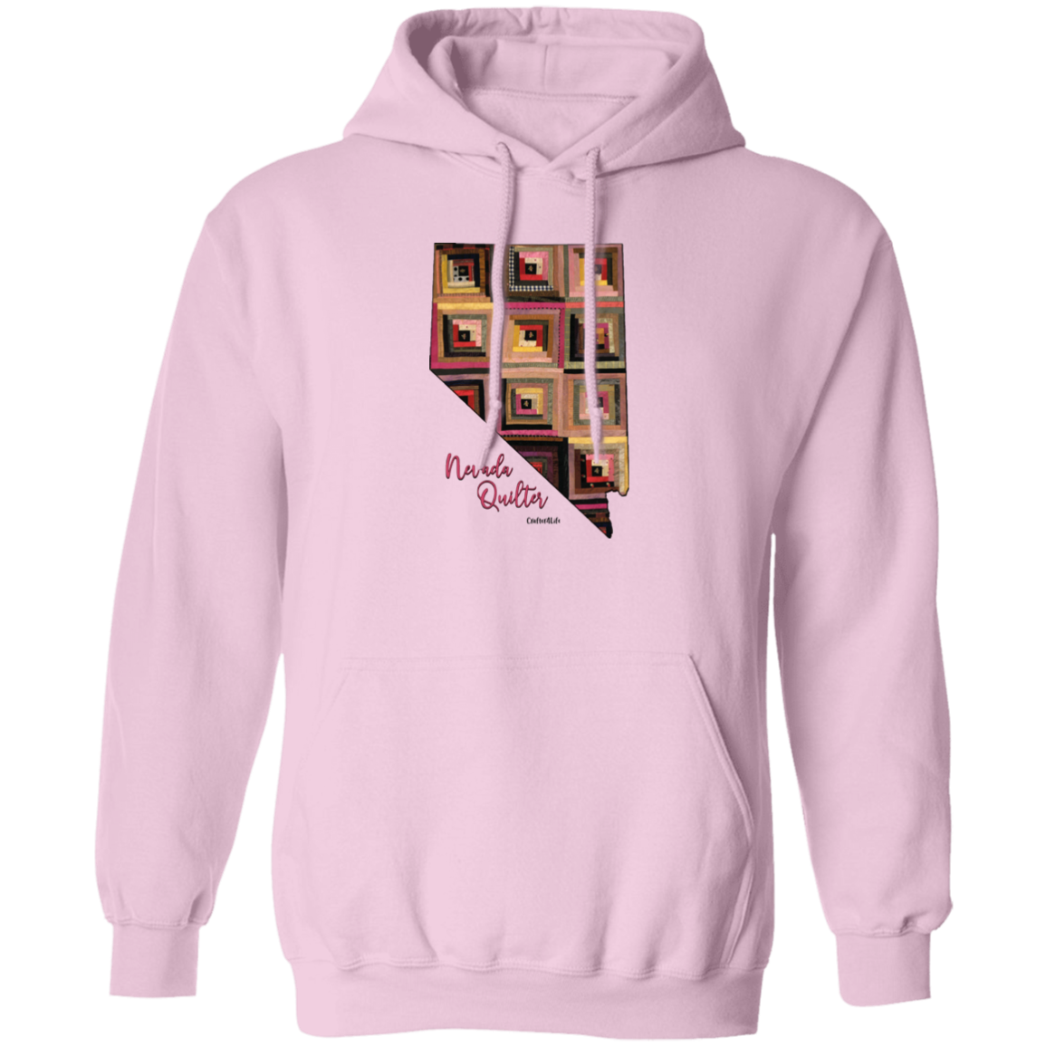 Nevada Quilter Pullover Hoodie, Gift for Quilting Friends and Family