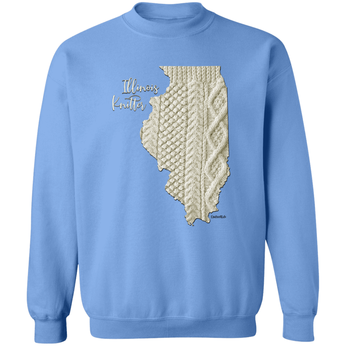 Illinois Knitter Crewneck Pullover Sweatshirt