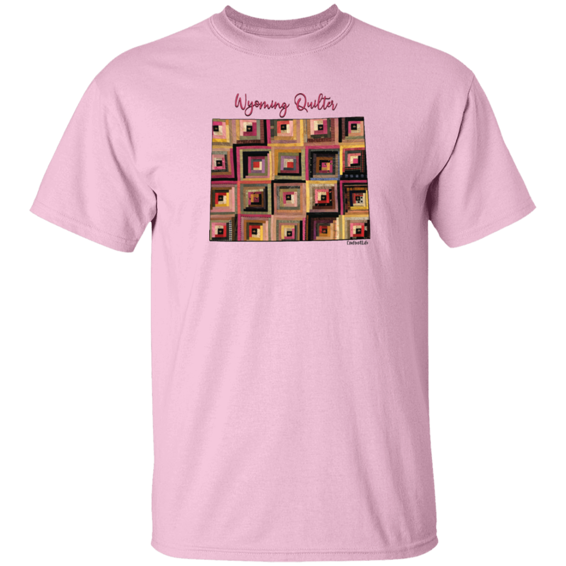 Wyoming Quilter T-Shirt, Gift for Quilting Friends and Family