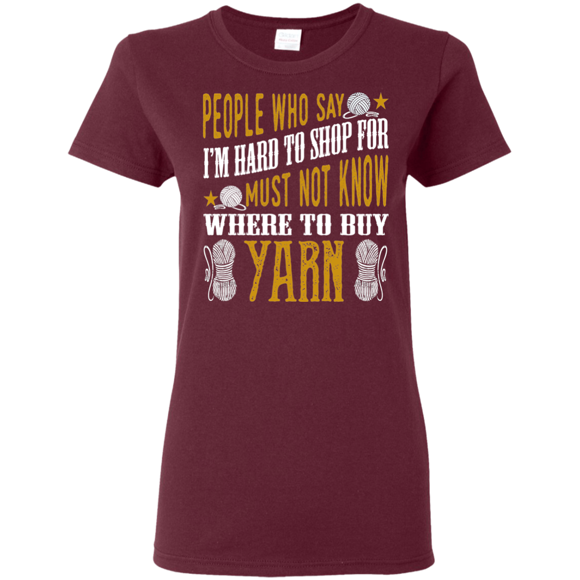 Where to Buy Yarn Ladies' Cotton T-Shirt