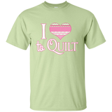 I Heart to Quilt Custom Ultra Cotton T-Shirt - Crafter4Life - 2