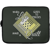 Make a Quilt (yellow) Laptop Sleeves