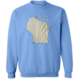 Wisconsin Knitter Crewneck Pullover Sweatshirt