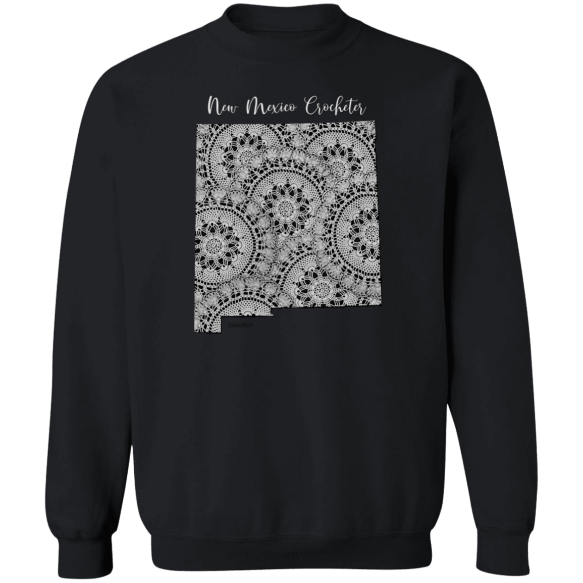 New Mexico Crocheter Crewneck Pullover Sweatshirt