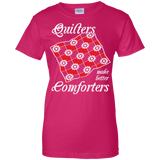 Quilters Make Better Comforters Ladies Custom 100% Cotton T-Shirt - Crafter4Life - 5
