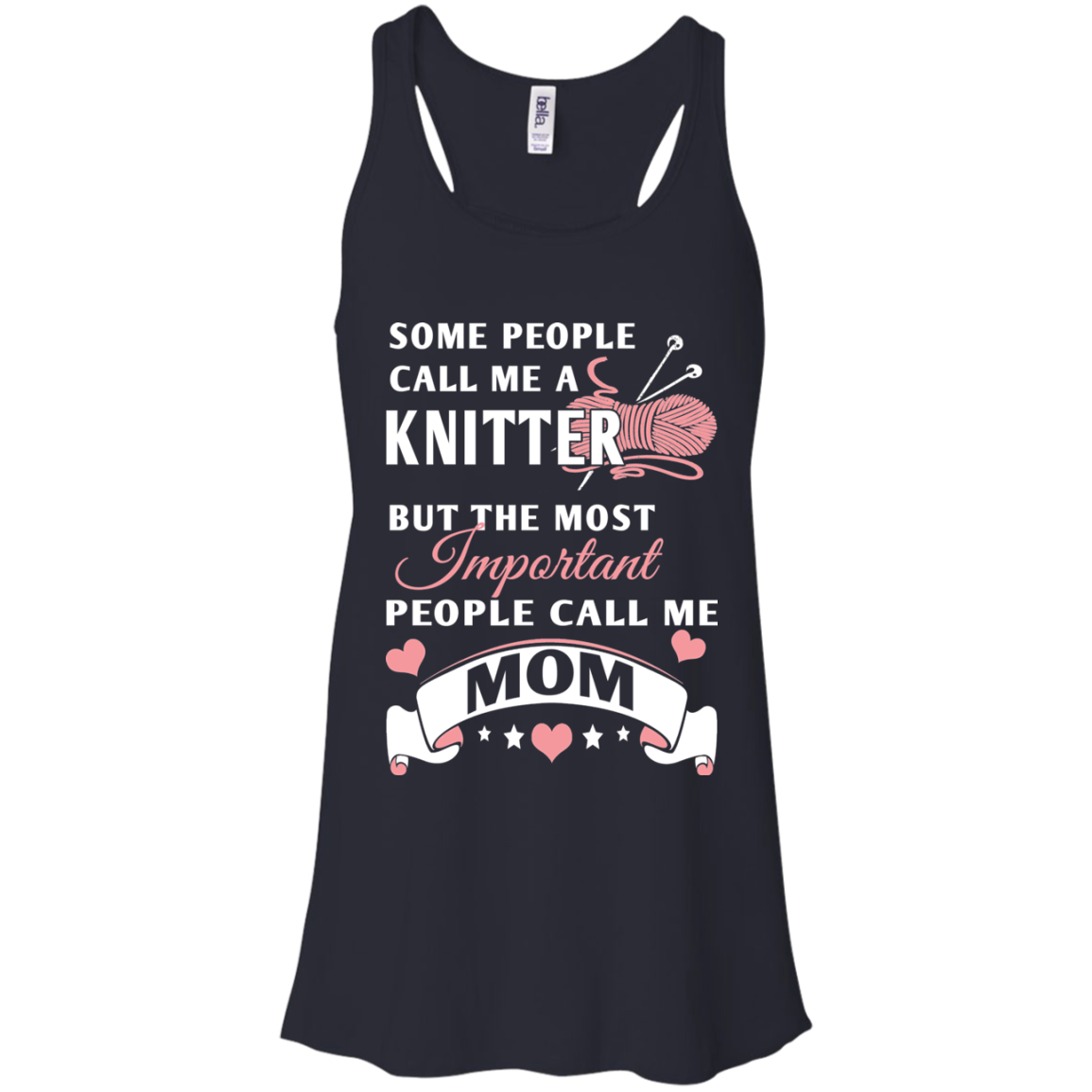 Knitter Mom Flowy Racerback Tank