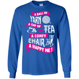 A Ball of Yarn, A Happy Me Long Sleeve Ultra Cotton Tshirt - Crafter4Life - 8