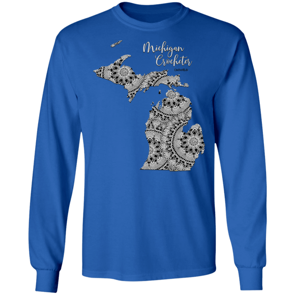Michigan Crocheter LS Ultra Cotton T-Shirt