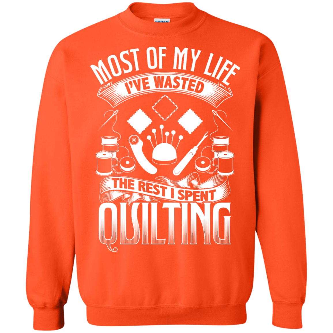 Most of My Life (Quilting) Crewneck Sweatshirts - Crafter4Life - 4