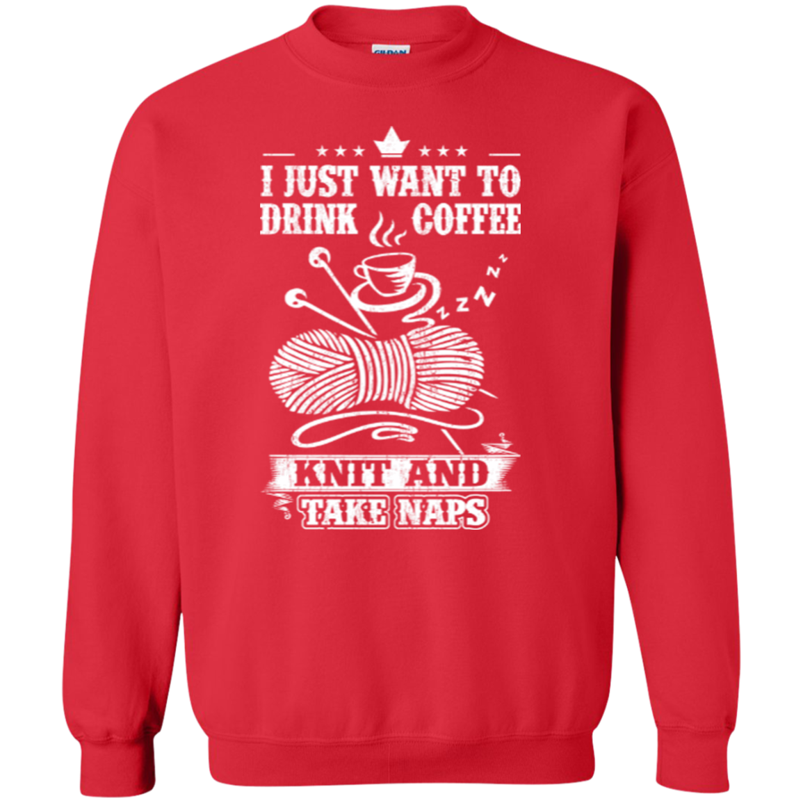 Coffee-Knit-Nap Crewneck Sweatshirt - Crafter4Life - 7