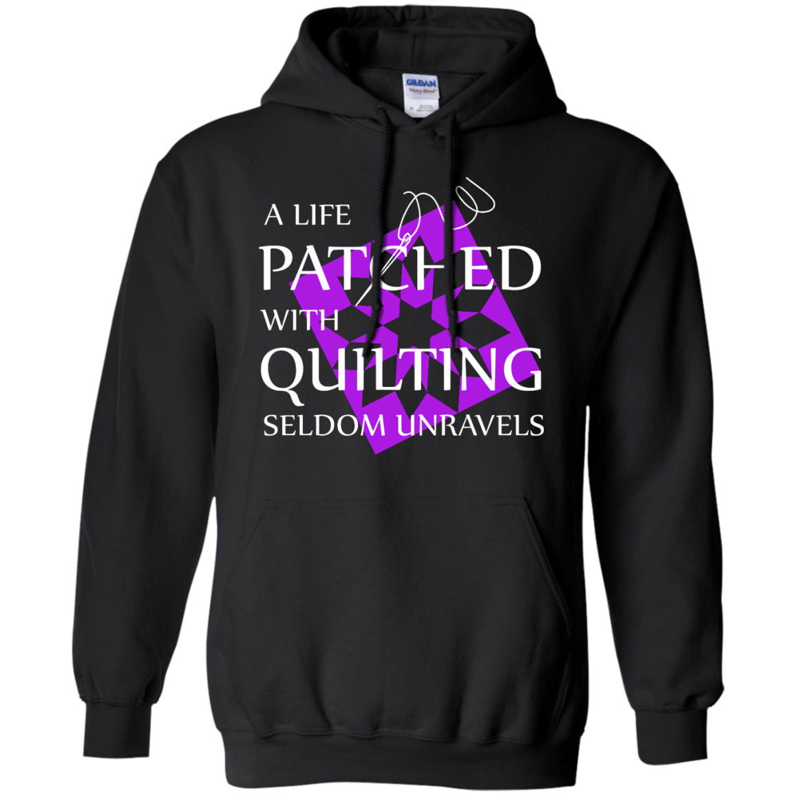 Quilting Seldom Unravels Pullover Hoodie